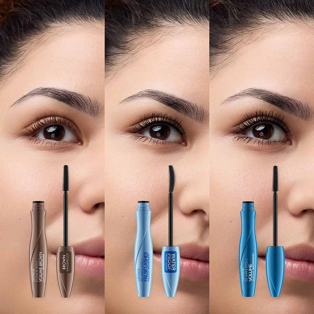 Máscara de Cílios Prova D'Água Catrice Glam & Doll Volume 10ml Marrom 6