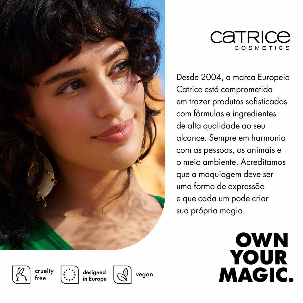 Máscara de Cílios Prova D'Água Catrice Glam & Doll Volume 10ml Marrom 8