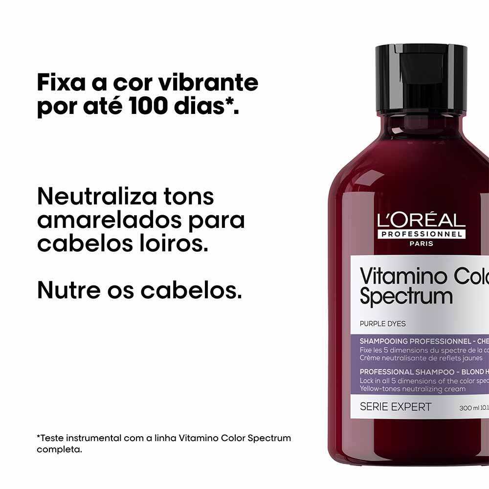 Shampoo L'Oréal Professionnel Vitamino Color Spectrum Matizador Tons Amarelados 300ml 2