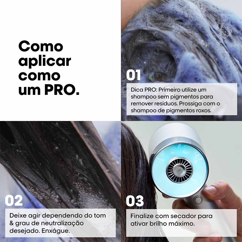 Shampoo L'Oréal Professionnel Vitamino Color Spectrum Matizador Tons Amarelados 300ml 5