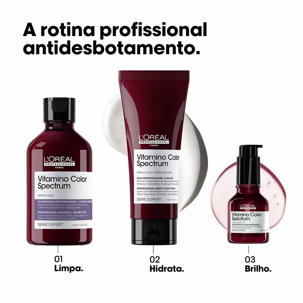 Shampoo L'Oréal Professionnel Vitamino Color Spectrum Matizador Tons Amarelados 300ml 7