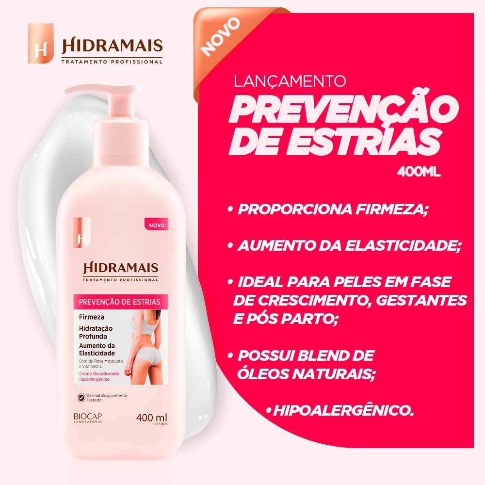 Loção Corporal Hidramais Prevenção de Estrias 400ml 2