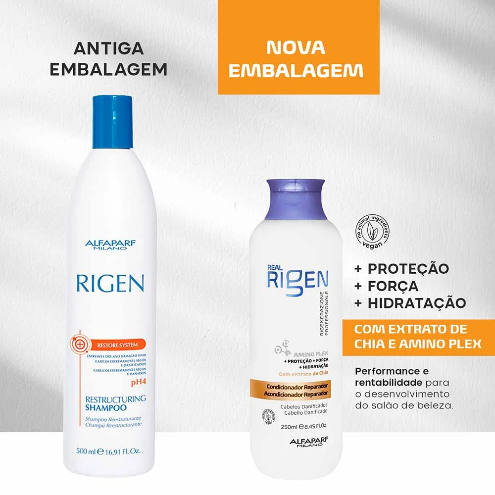 Alfaparf Milano Real Rigen Condicionador Reparador 250ml 4