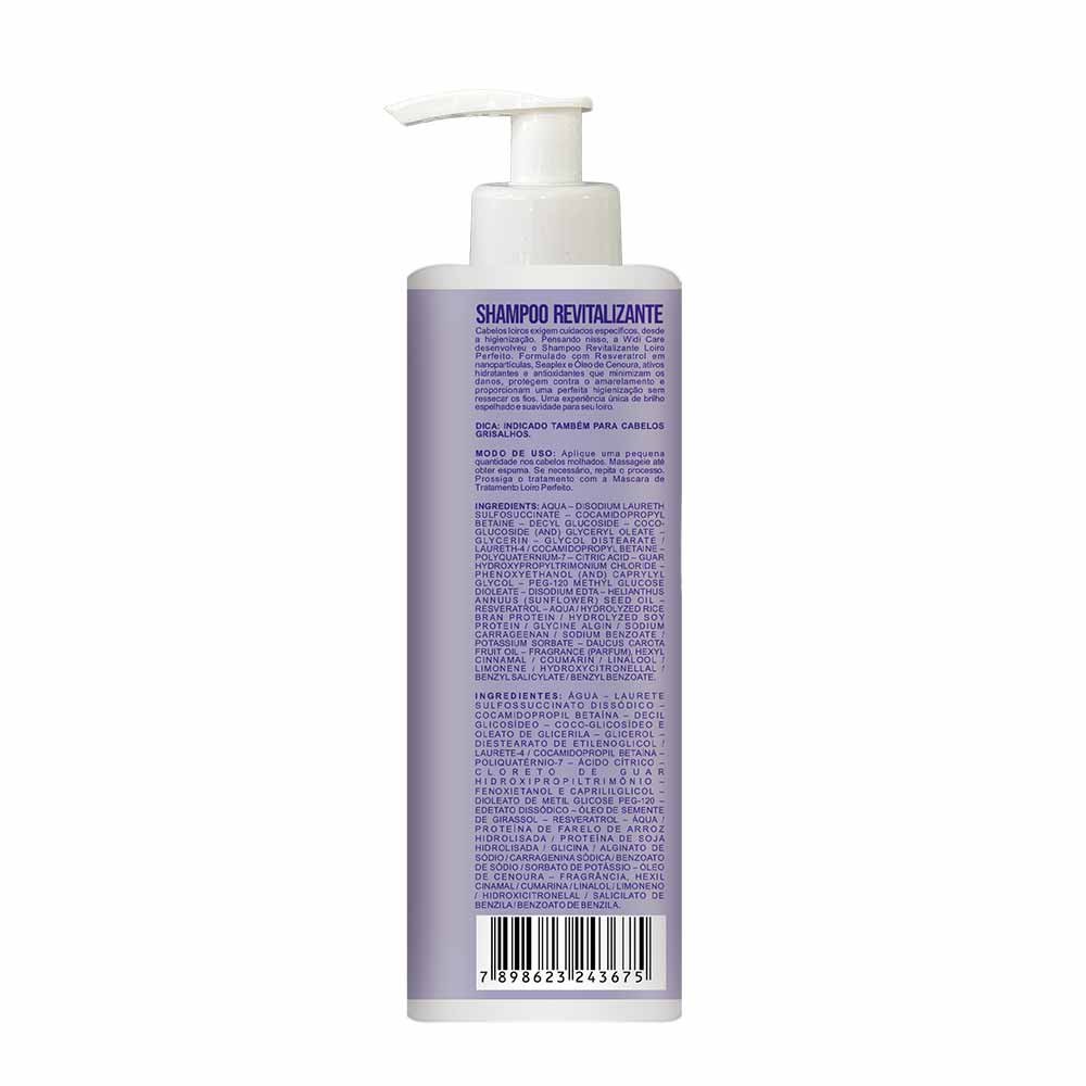 Widi Care Loiro Perfeito Shampoo Revitalizante 300ml 2
