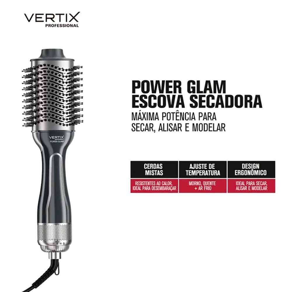 Escova Secadora Vertix Power Glaw Preto/Prata 2