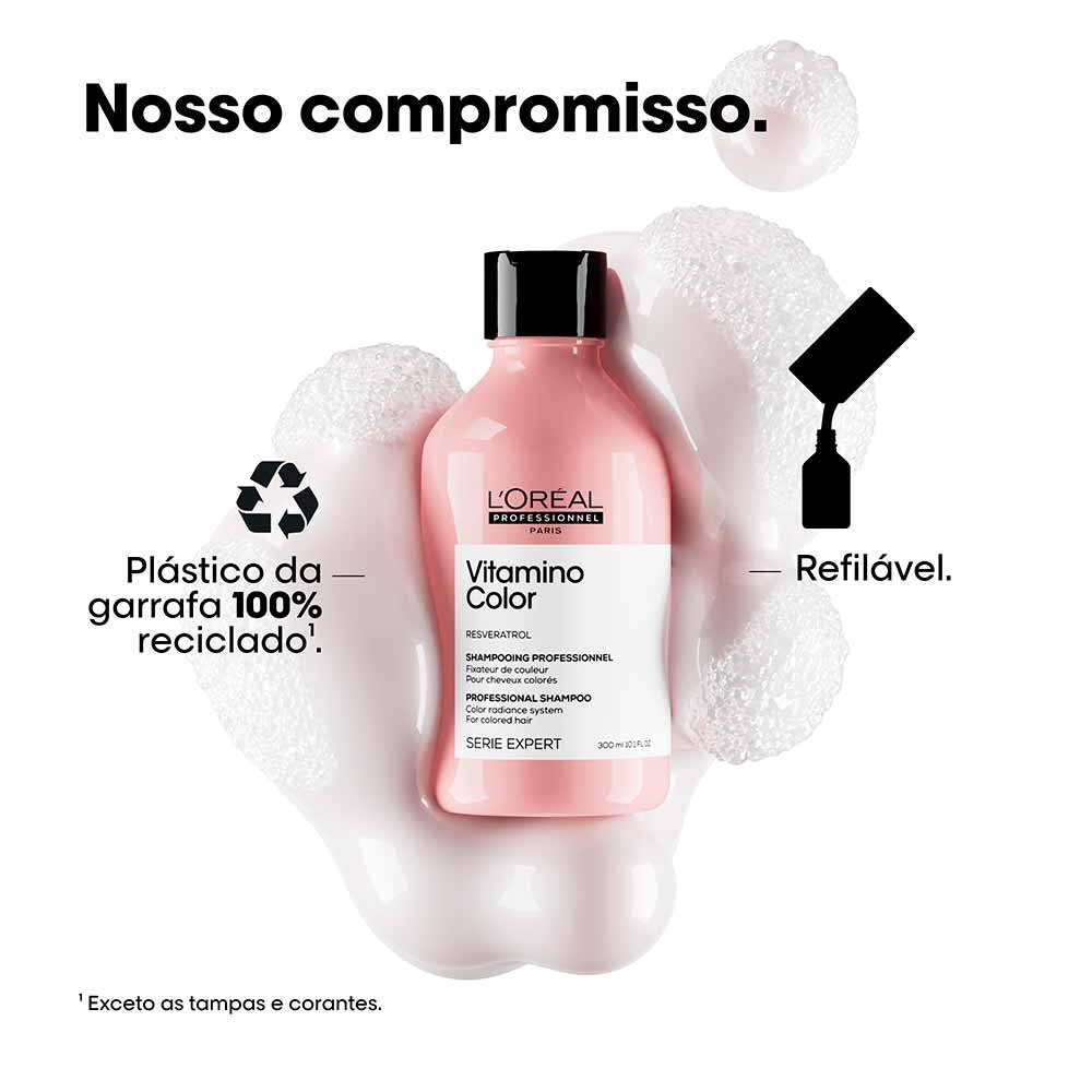 Refil L'oréal Profissionnel Resveratrol Vitamino Color Shampoo 240ml 6