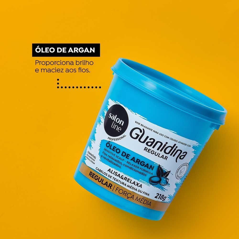 Salon Line Guanidina Óleo de Argan Regular 218g 2