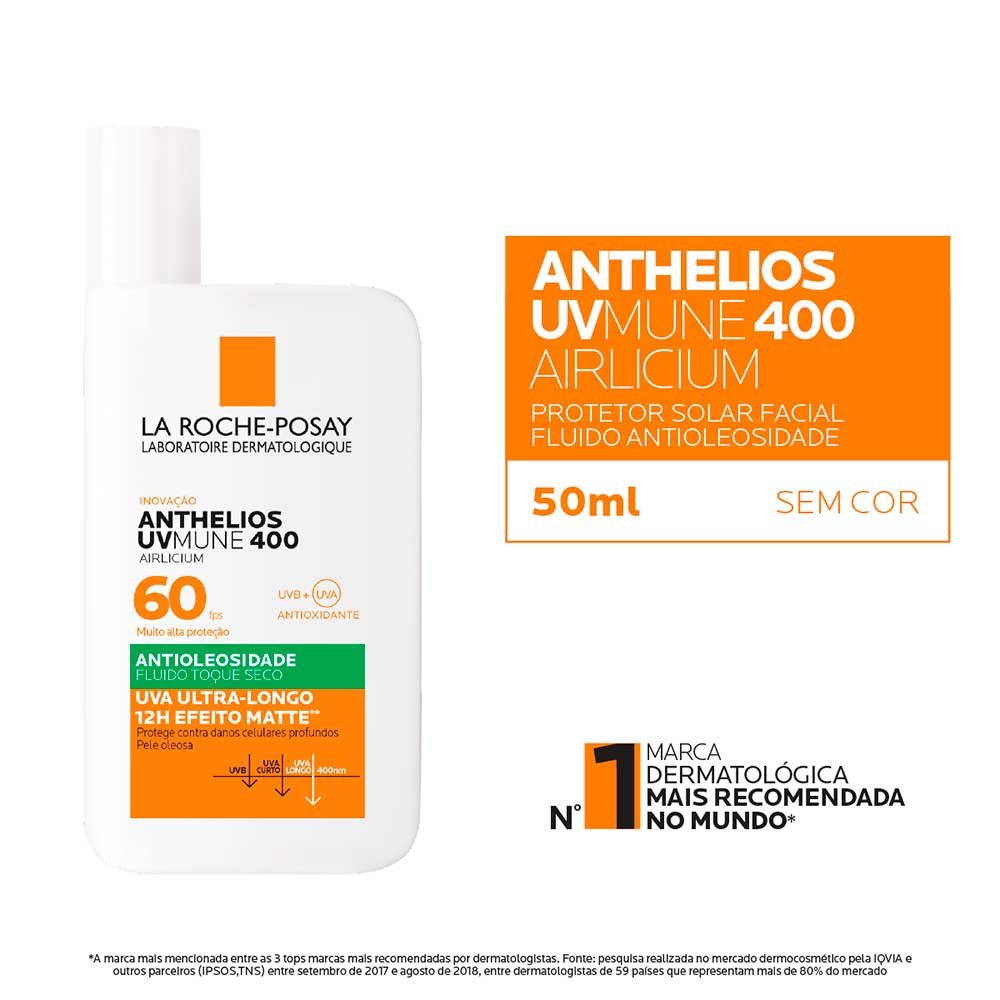 Protetor Solar Facial La Roche-Posay Anthelios Uvmune 400 Airlicium 40ml 2