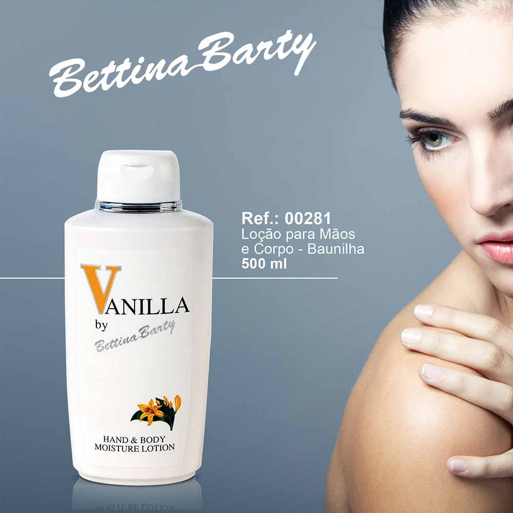 Loção Hidratante para Mãos e Corpo Bettina Barty Baunilha 500ml 2