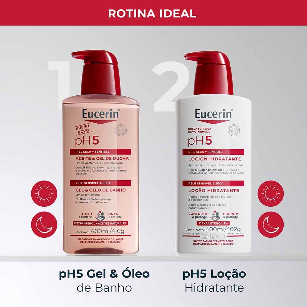 Gel e Óleo de Banho Eucerin pH5 400ml 7