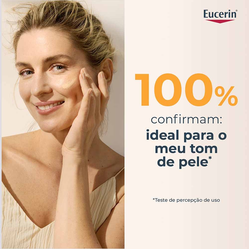 Protetor Solar Facial com Cor Eucerin Hydro Fluid FPS70 50ml Bege Claro 6