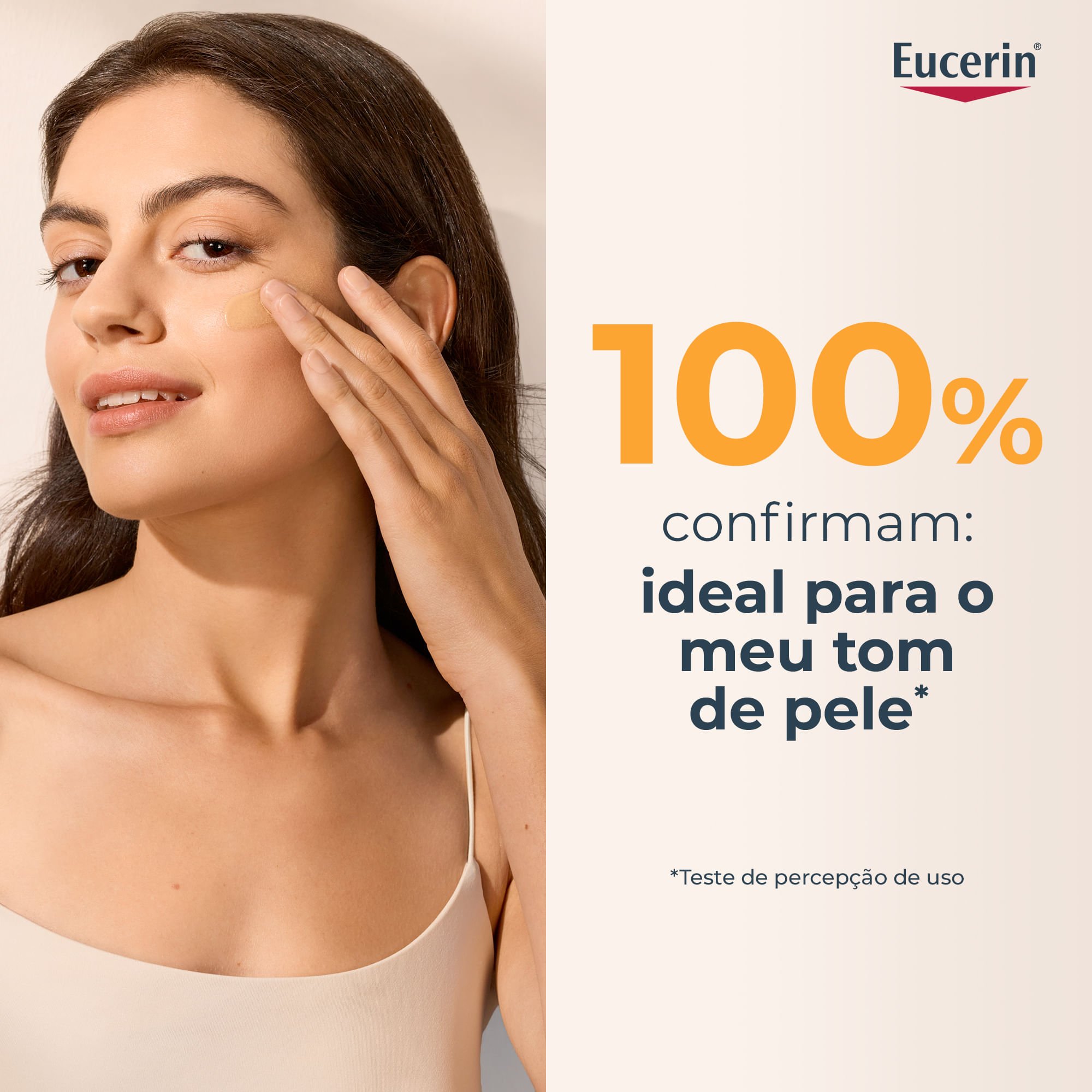 Protetor Solar Facial com Cor Eucerin Hydro Fluid FPS70 50ml Bege Médio 6