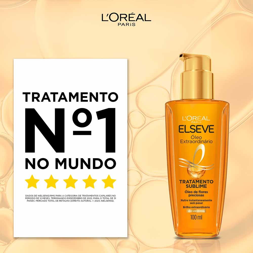 Elseve Kit - Óleo Extraordinário + Sérum Liso dos Sonhos ÚNICO 3