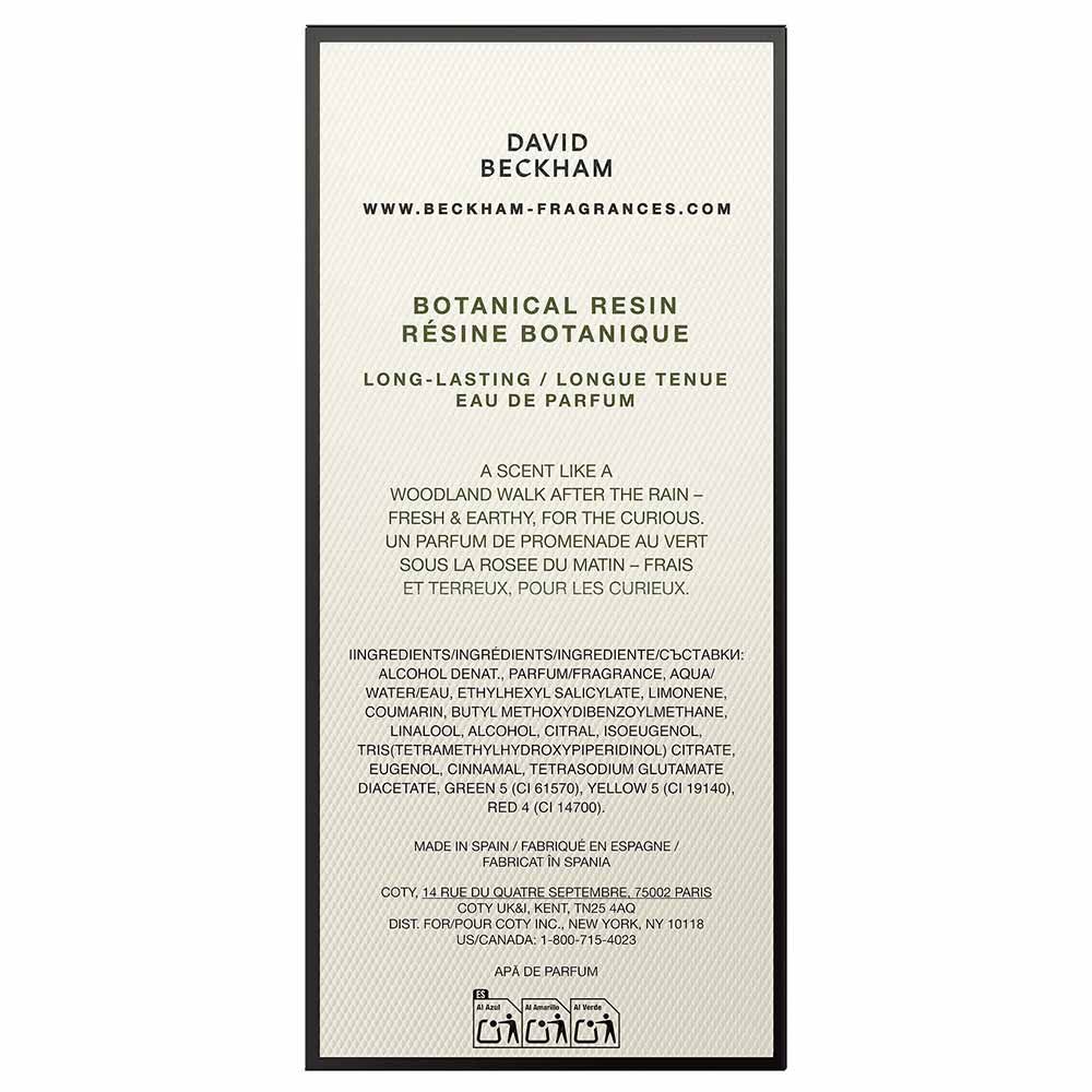Perfume The Collection Botanical Resin David Beckham Masculino Eau de Parfum 100ml 7