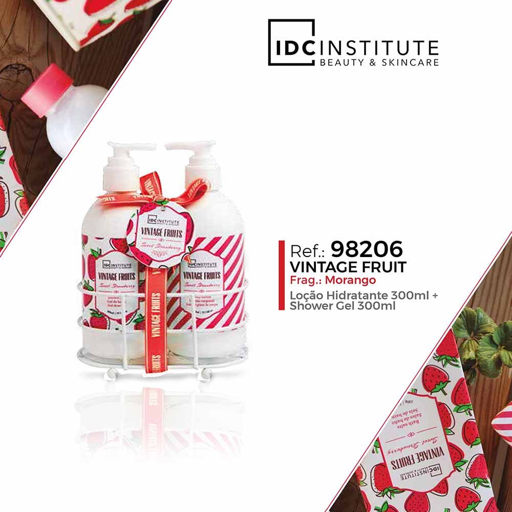 Kit IDC Institute Vintage Fruits - Loção Hidratante + Shower Gel ÚNICO 2