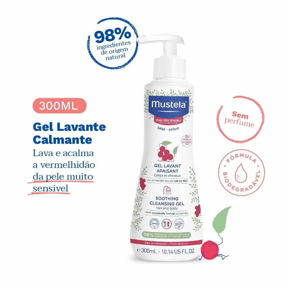 Mustela Bebê Kit - Hidratante Calmante + Gel Lavante Calmante ÚNICO 2