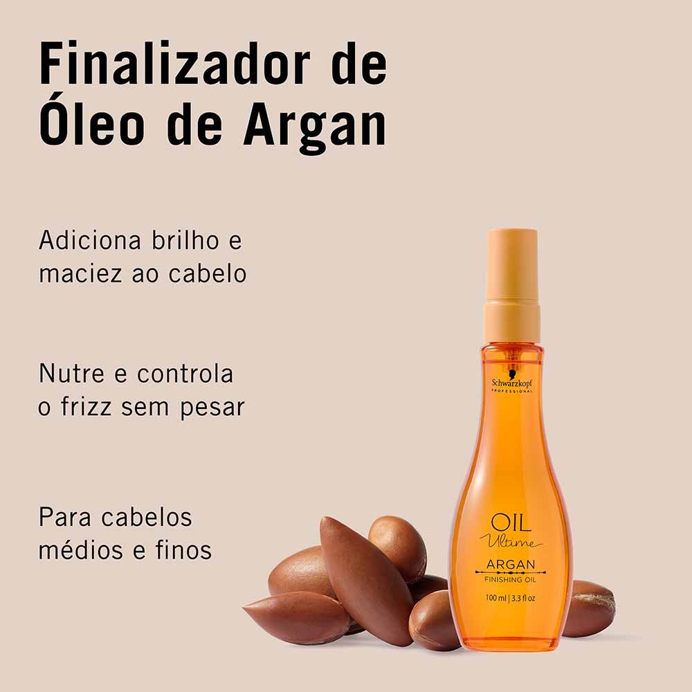 Óleo Figo Argão Schwarzkopf Professional Oil Ultime 100ml 4