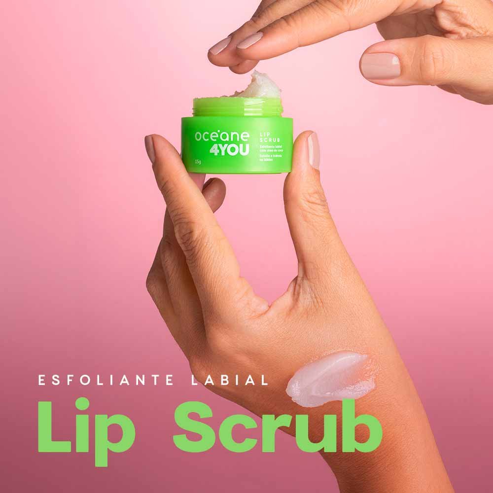 Esfoliante Labial com Óleo de Coco Océane 4 You Lip Scrub 15g 2