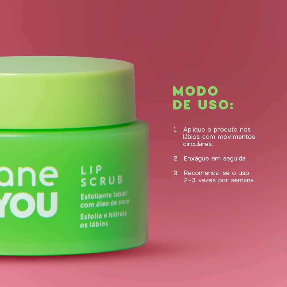 Esfoliante Labial com Óleo de Coco Océane 4 You Lip Scrub 15g 6