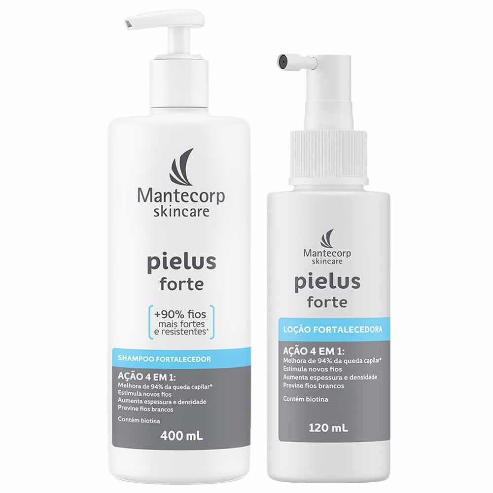 Mantecorp Skincare Pielus Forte Antiqueda Kit - Shampoo + Loção Fortalecedora