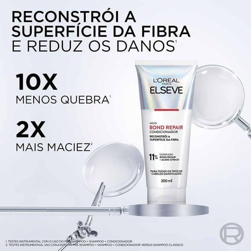 Kit Elseve Bond Repair - Pré Shampoo + Shampoo + Condicionador + Leave in + Máscara ÚNICO 4