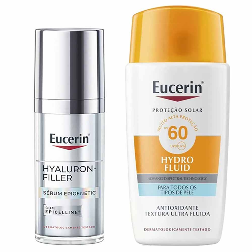 Eucerin Kit - Sérum Epigenetic Facial + Protetor Solar Sun Hydro Fluid FPS50