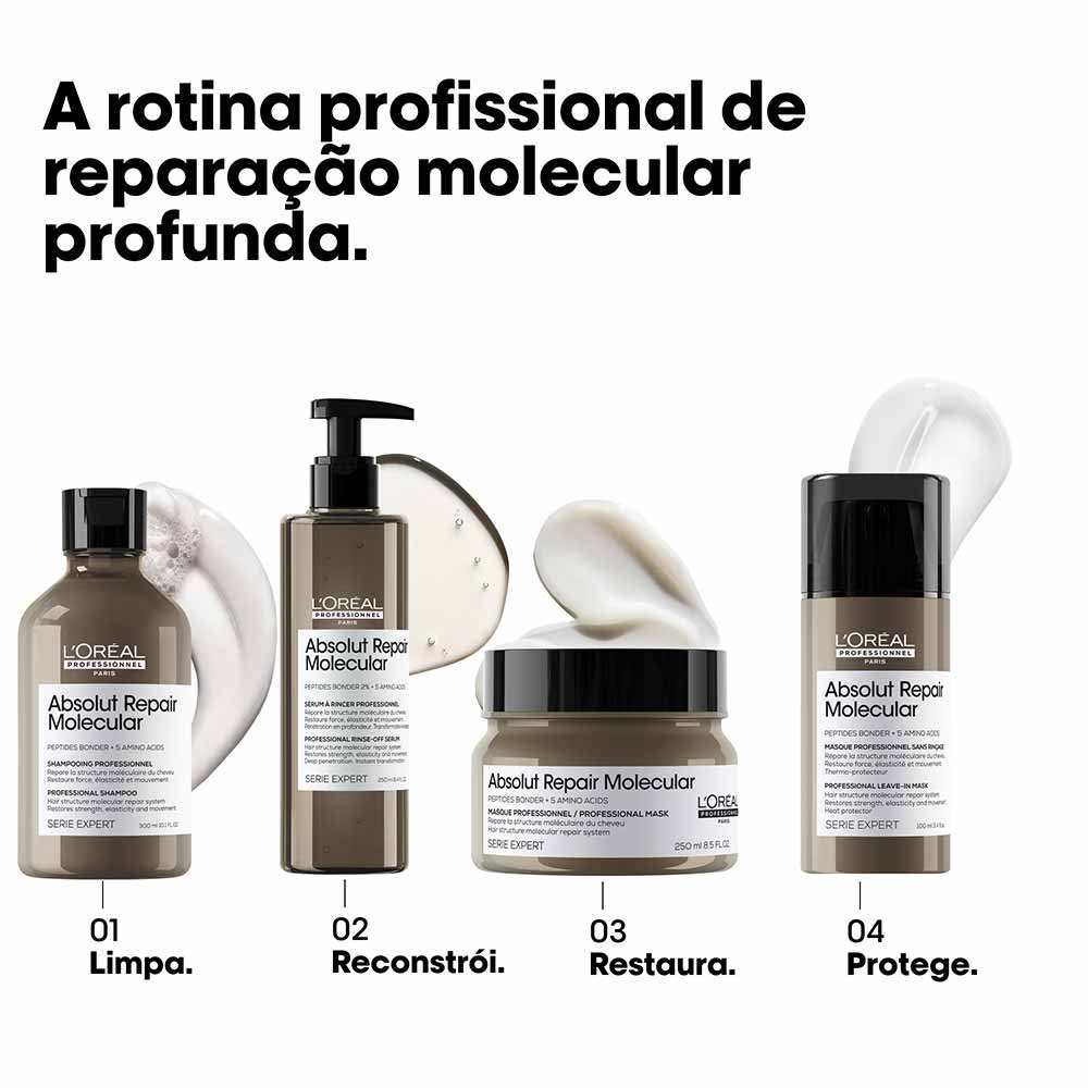 L’Oreal Professionnel Absolut Repair Molecular Kit – Sérum + Máscara ÚNICO 5