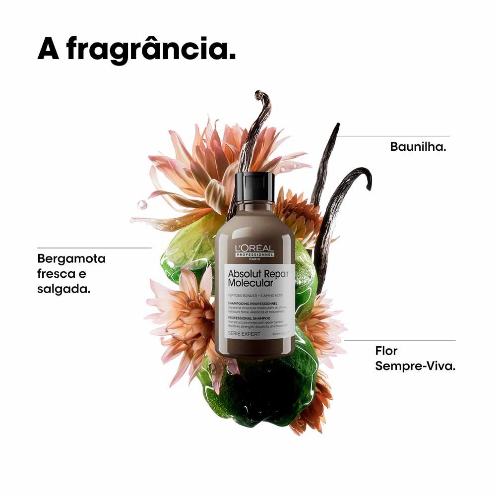 L’Oreal Professionnel Absolut Repair Molecular Kit – Shampoo + Máscara ÚNICO 3