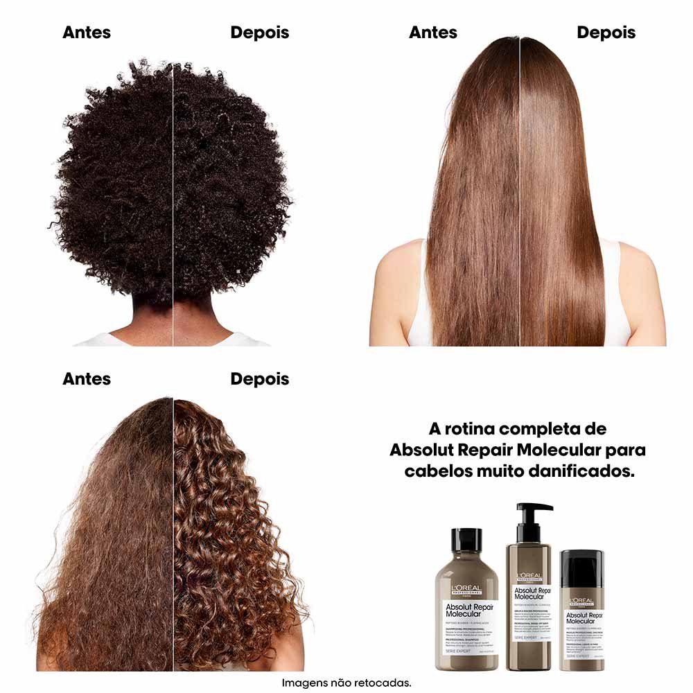 L’Oreal Professionnel Absolut Repair Molecular Kit – Shampoo + Máscara ÚNICO 5