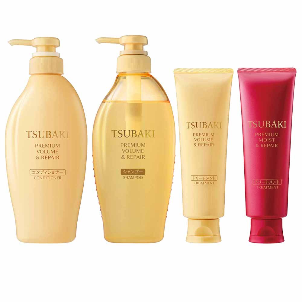 Tsubaki Premium Volume & Repair Kit – Shampoo + Condicionador + Tratamento