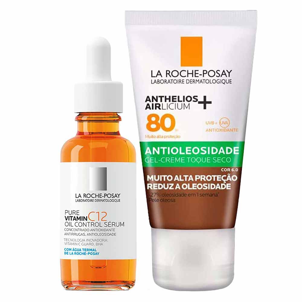 La Roche-Posay Kit - Sérum Antirrugas + Protetor Solar Facial com Cor FPS 80 6.0