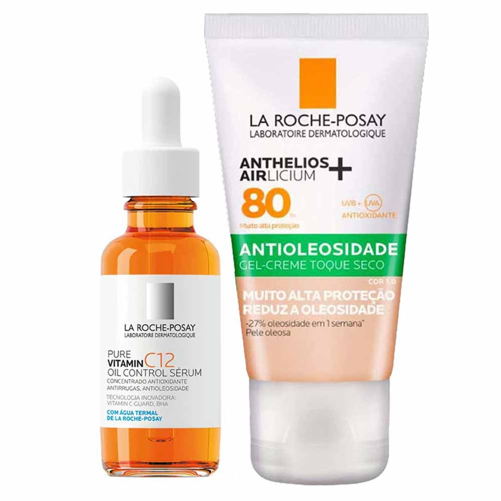 La Roche-Posay Kit - Sérum Antirrugas + Protetor Solar Facial com Cor FPS 80 1.0