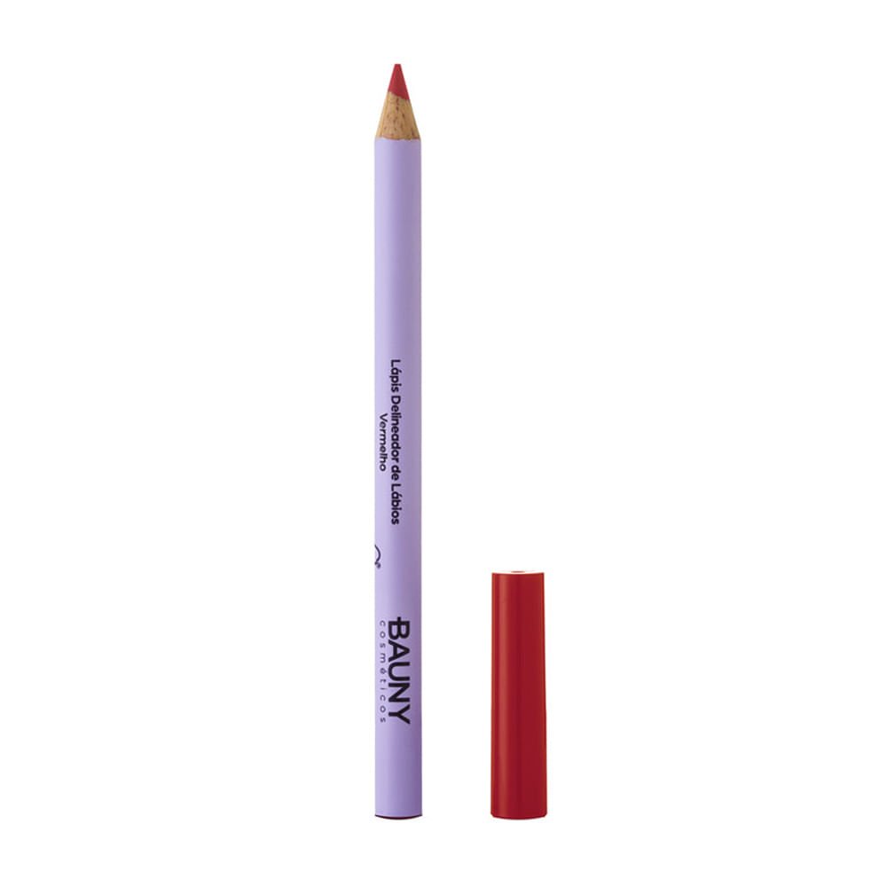 Lápis Delineador de Lábios Bauny 1,1g Vermelho 3
