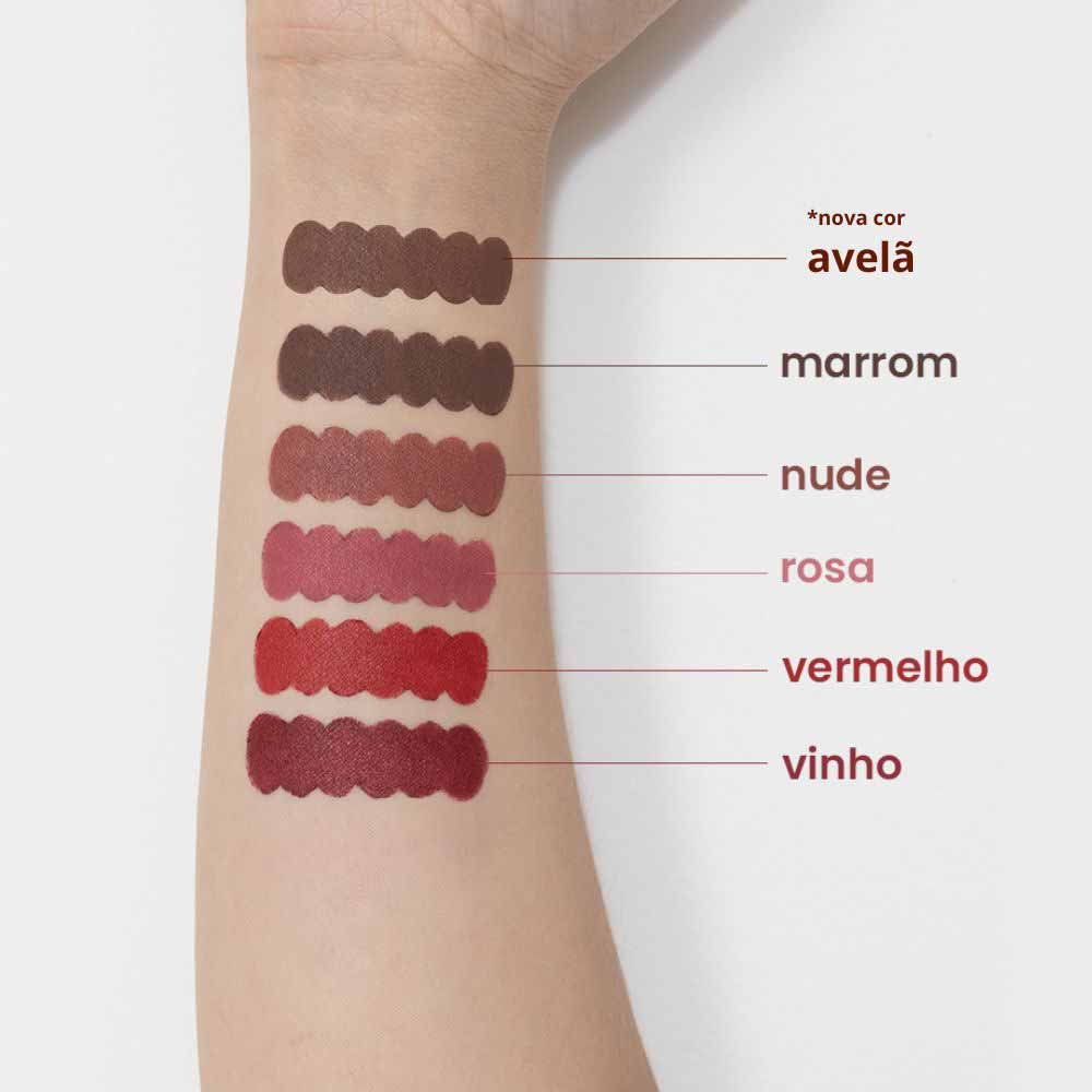 Lápis Delineador de Lábios Bauny 1,1g Vermelho 4