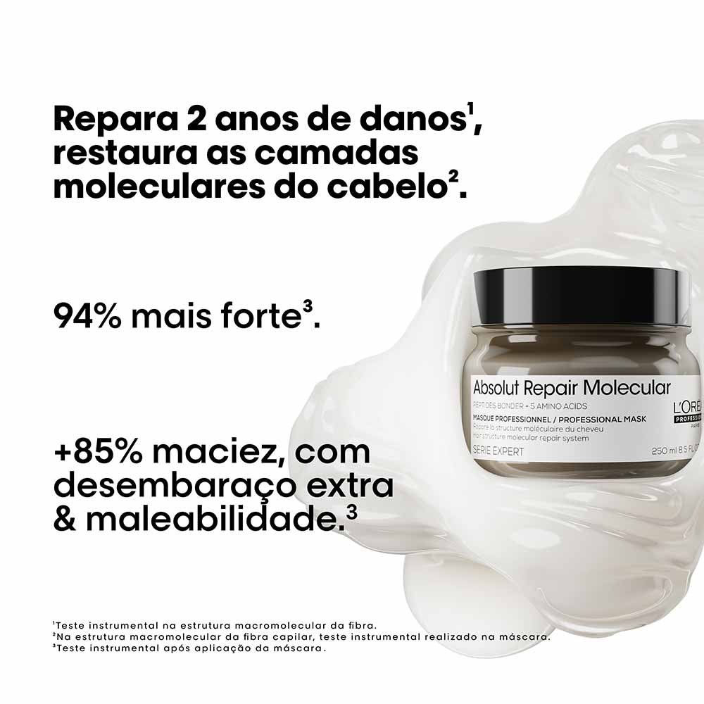 L'Oréal Professionnel Absolut Repair Molecular - Kit Com 2 Máscaras de Tratamento ÚNICO 2