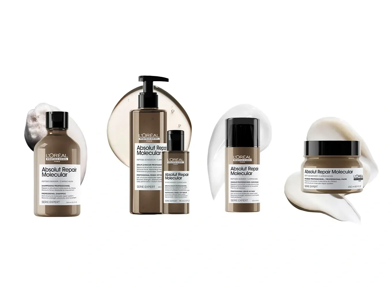 L'Oréal Professionnel Absolut Repair Molecular - Kit Com 2 Máscaras de Tratamento ÚNICO 8