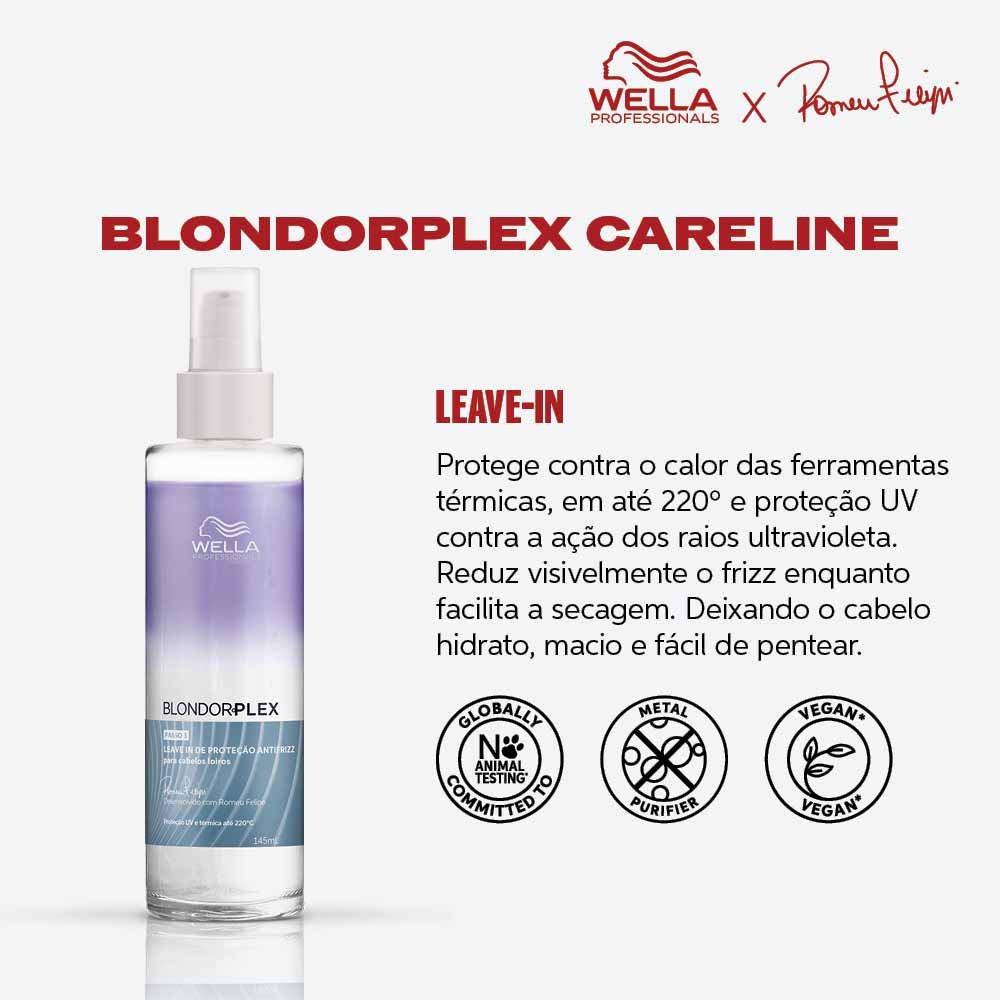 Wella Professionals Blondorplex Kit – Shampoo + Condicionador + Leave In ÚNICO 4