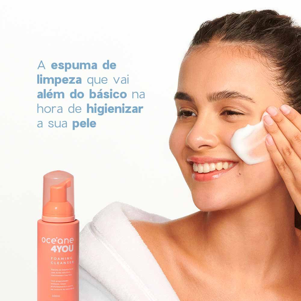 Espuma de Limpeza Facial Océane 4 You Foaming Cleanser 100ml 3