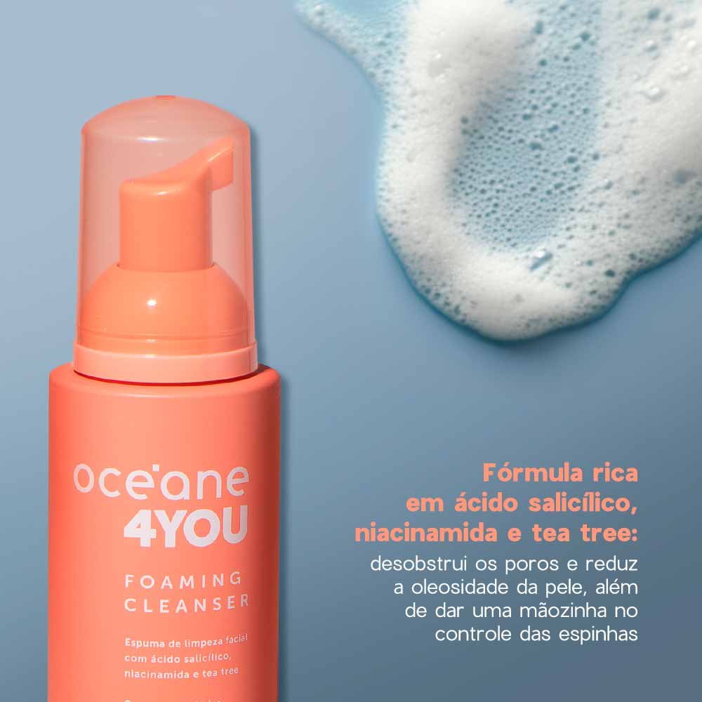 Espuma de Limpeza Facial Océane 4 You Foaming Cleanser 100ml 4