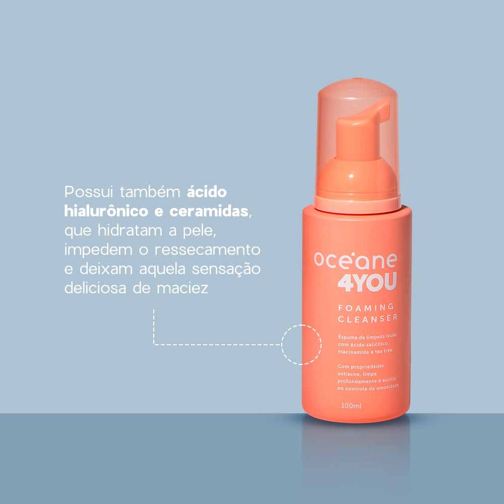Espuma de Limpeza Facial Océane 4 You Foaming Cleanser 100ml 5