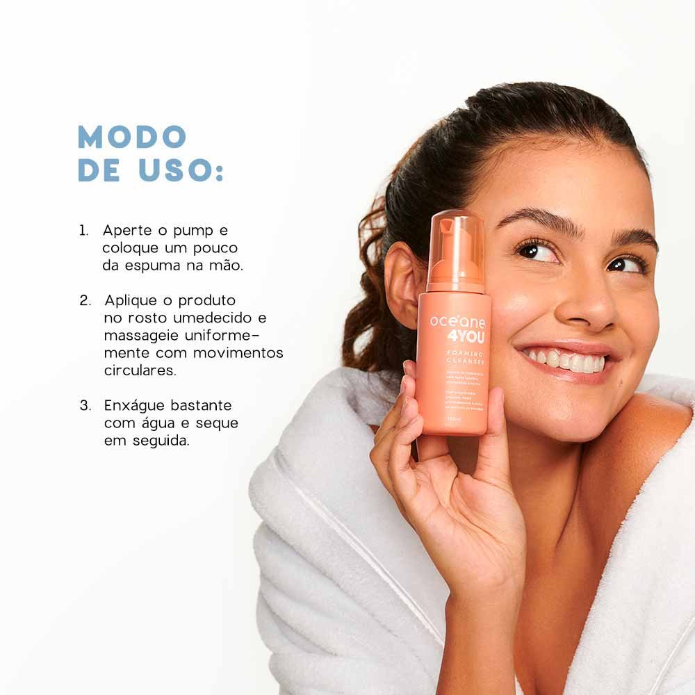Espuma de Limpeza Facial Océane 4 You Foaming Cleanser 100ml 6