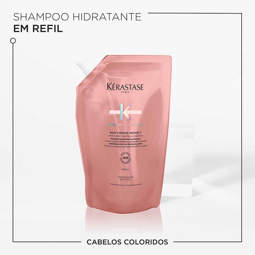 Refil Shampoo Chroma Absolu Bain Kérastase Chroma Respect 500ml 3