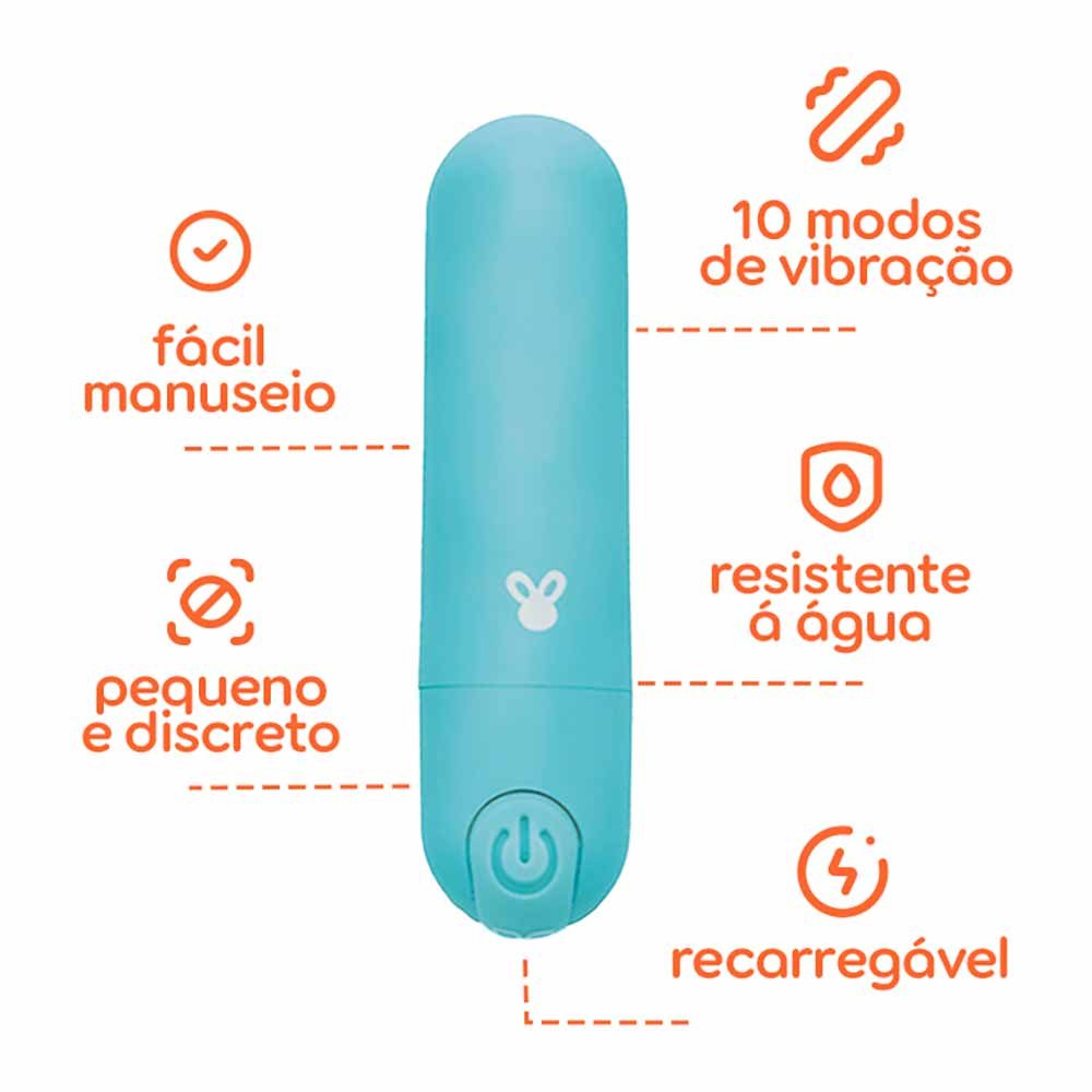 Vibro Bullet Dona Coelha Triquelique ÚNICO 2