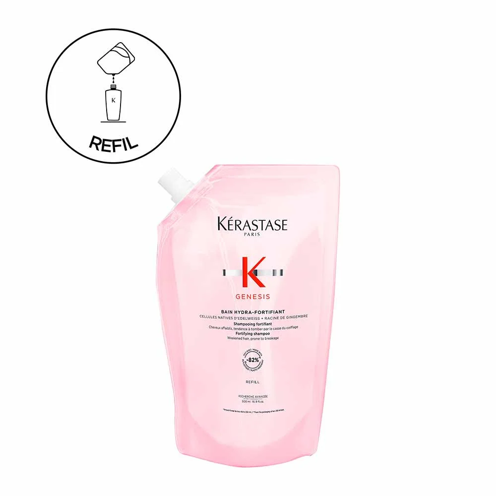 Refil Shampoo Genesis Kérastase Bain Hydra-Fortifiant 500ml 2