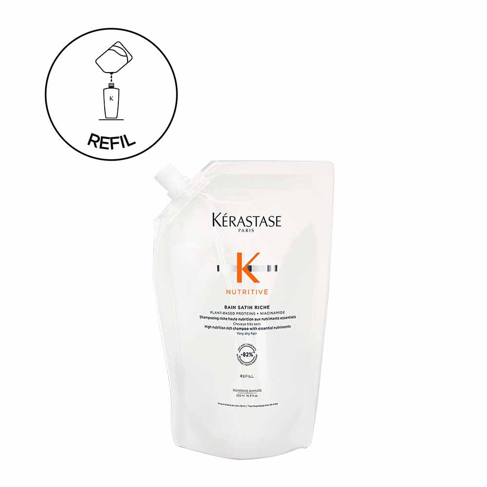 Refil Shampoo Bain Nutritive Kérastase Satin Riche 500ml 5