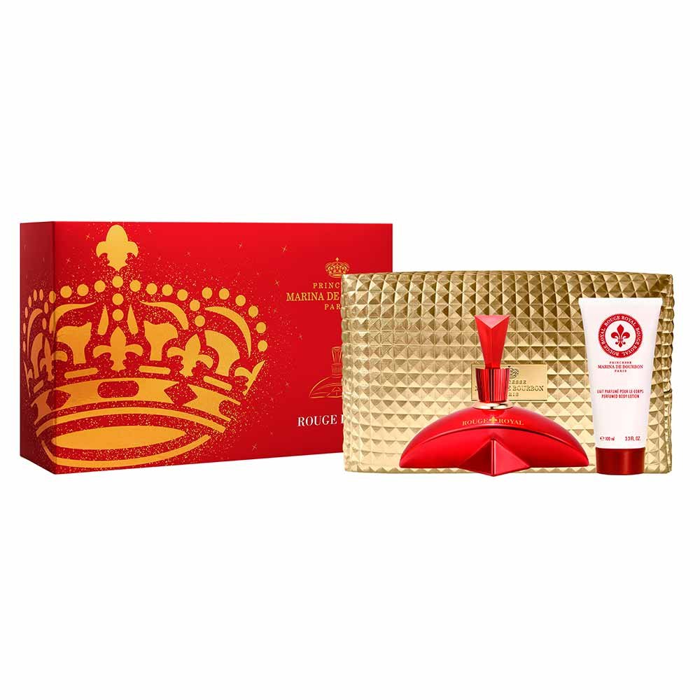 Coffret Marina de Bourbon Kit - Rouge Royal + Body Lotion + Necessaire ÚNICO 1