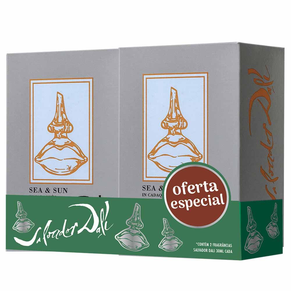 Coffret Salvador Dali Kit - Com 2 Unidades de Perfume Sea & Sun Feminino Eau de Toillete ÚNICO 2