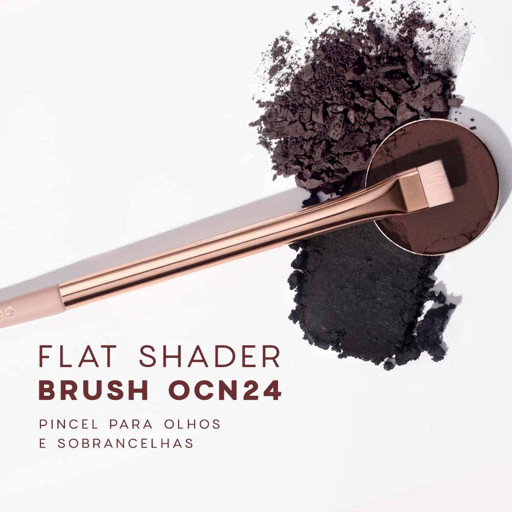 Pincel para Delinear e Esfumar Océane Flat Shader Brush Ocn24 ÚNICO 3