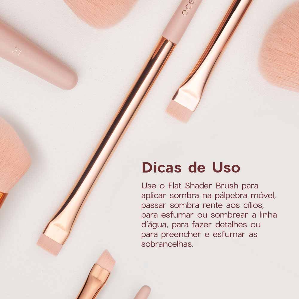 Pincel para Delinear e Esfumar Océane Flat Shader Brush Ocn24 ÚNICO 5