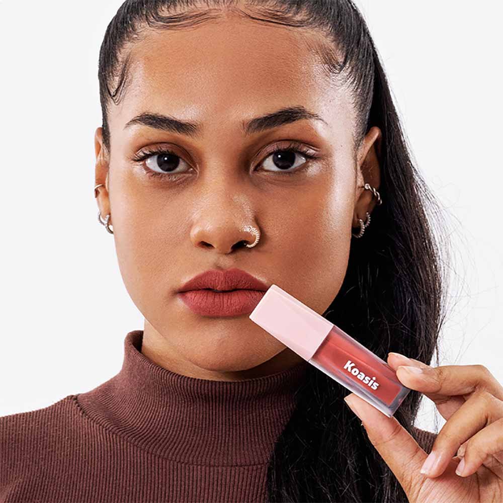 Batom Matte Cremoso Koasis Frio Elegante 4,5ml Tomate 3